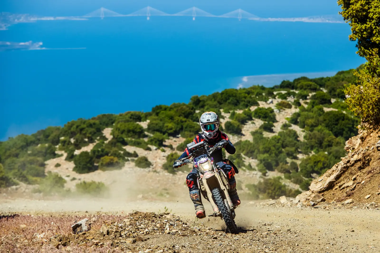 Jasmin Riccius during a rally stage